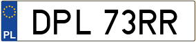 Trailer License Plate